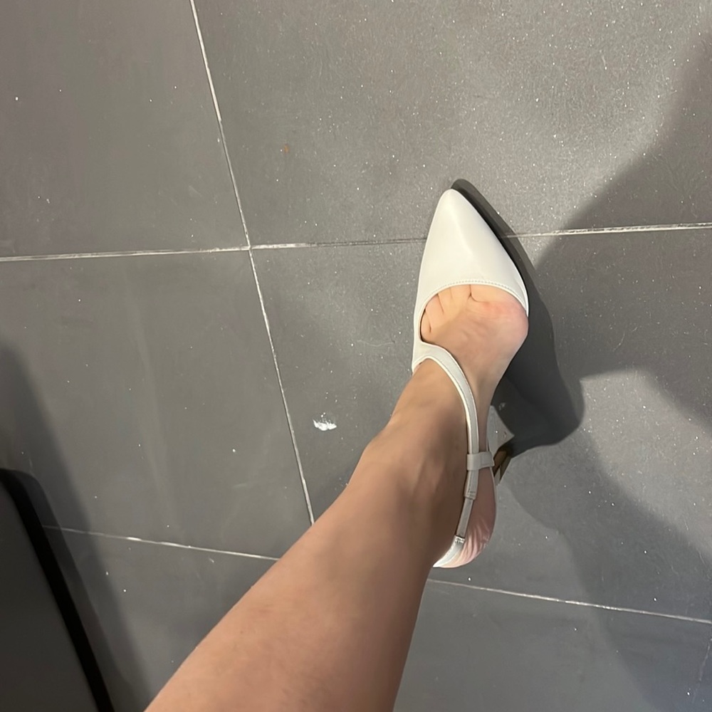 Aldo white heel